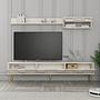 Lyon 2 TV-Schrank Holz Creme Gold 2