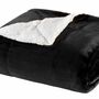 Wohndecke Sherpa Schwarz-Weiß 0