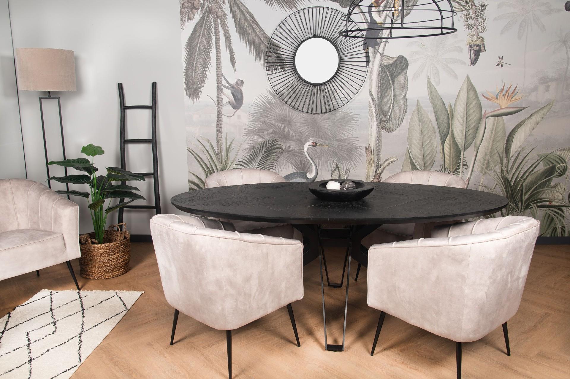 Chester Esszimmerstuhl Textil Metall 4