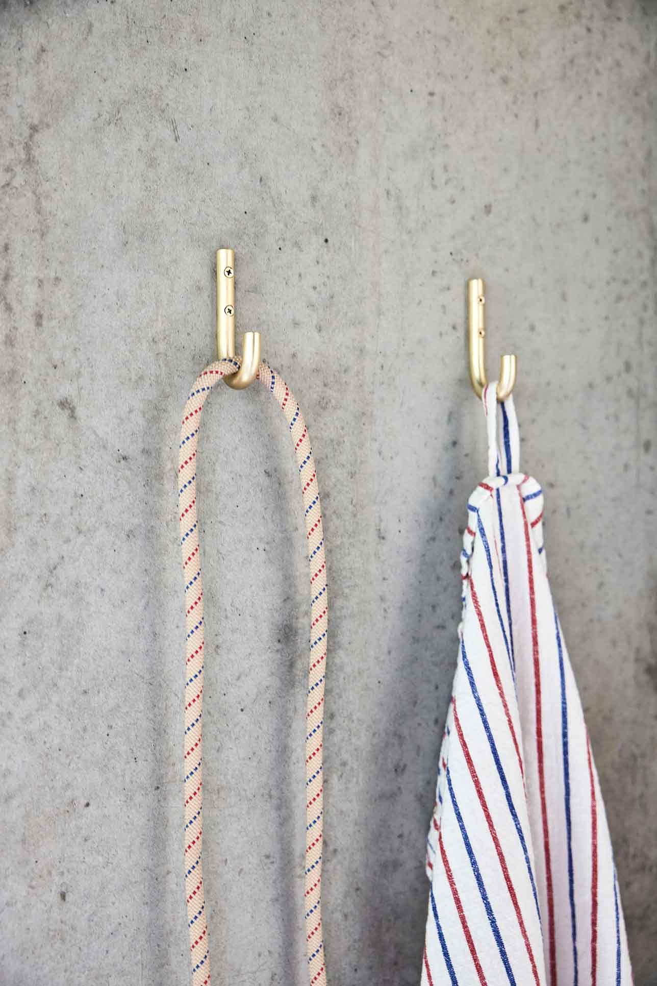 2x Pieni Haken Edelstahl Silber 3