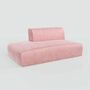 Pyllow Sofa 2-Sitzer Samt Bonbonrosa 2