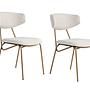 2x Nancy Dining chair Wood veneer White 1