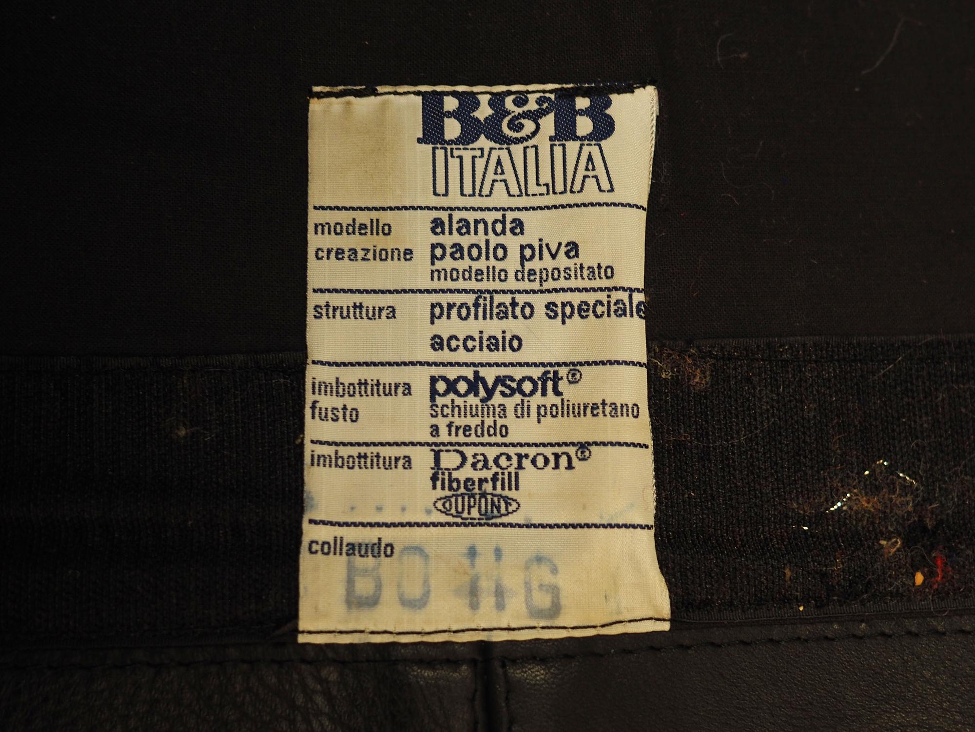 Alanda Sofa Leder 1980er Jahre 14
