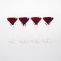 4x Glasses Ruby Red 3
