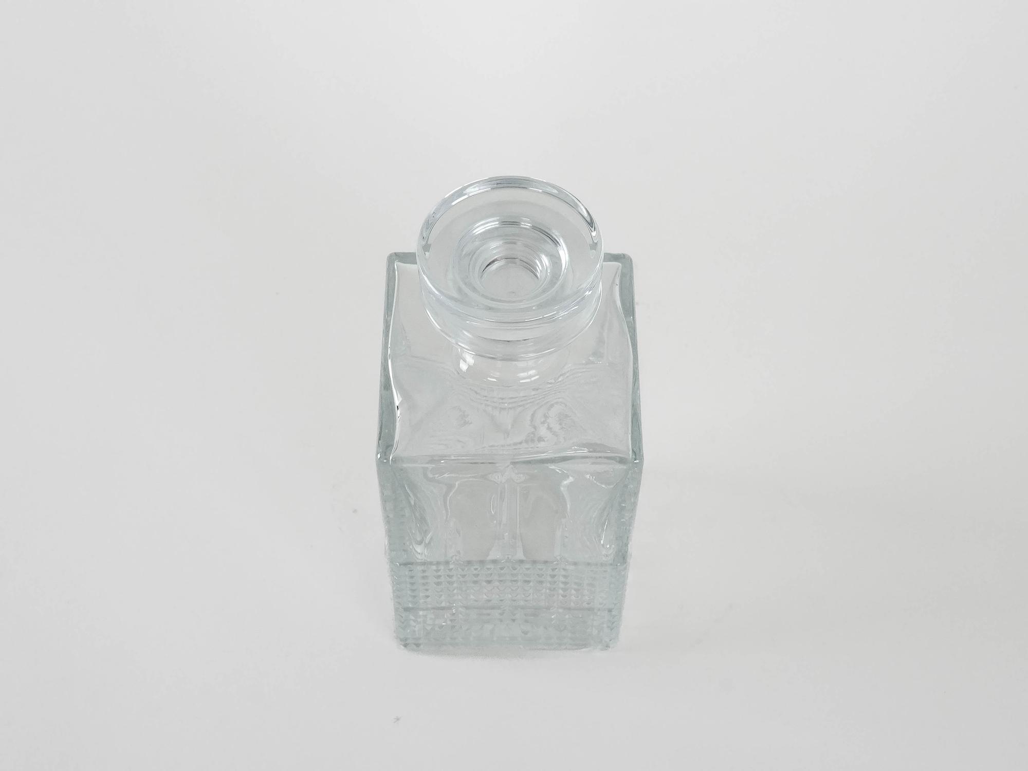 Glaskaraffe Transparent 1970er Jahre 5