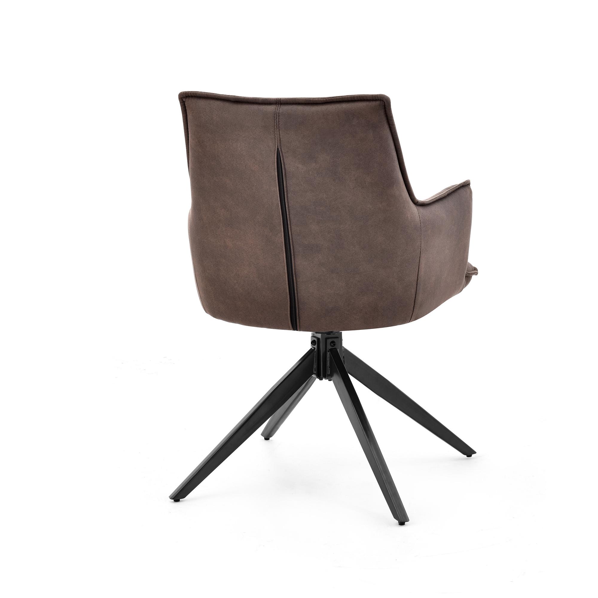 Tavaro Dining Chair Fabric Brown 6