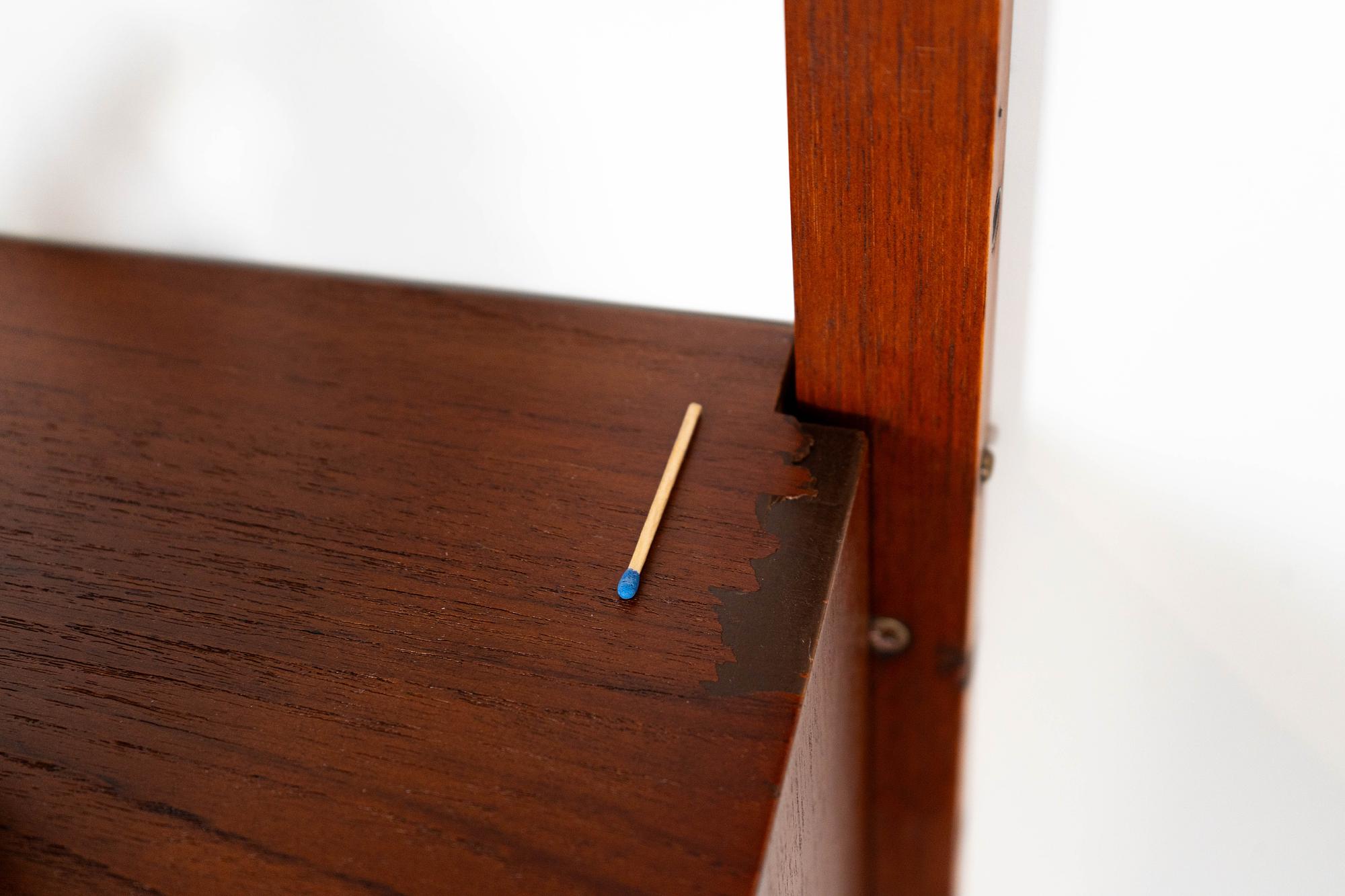 Vintage Teak Modulregal 1960er Jahre 7