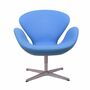 Swan Chair Arne Jacobsen Textil Blau 7