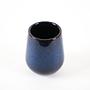  Keramikvase Marineblaue 1970er Jahre 4