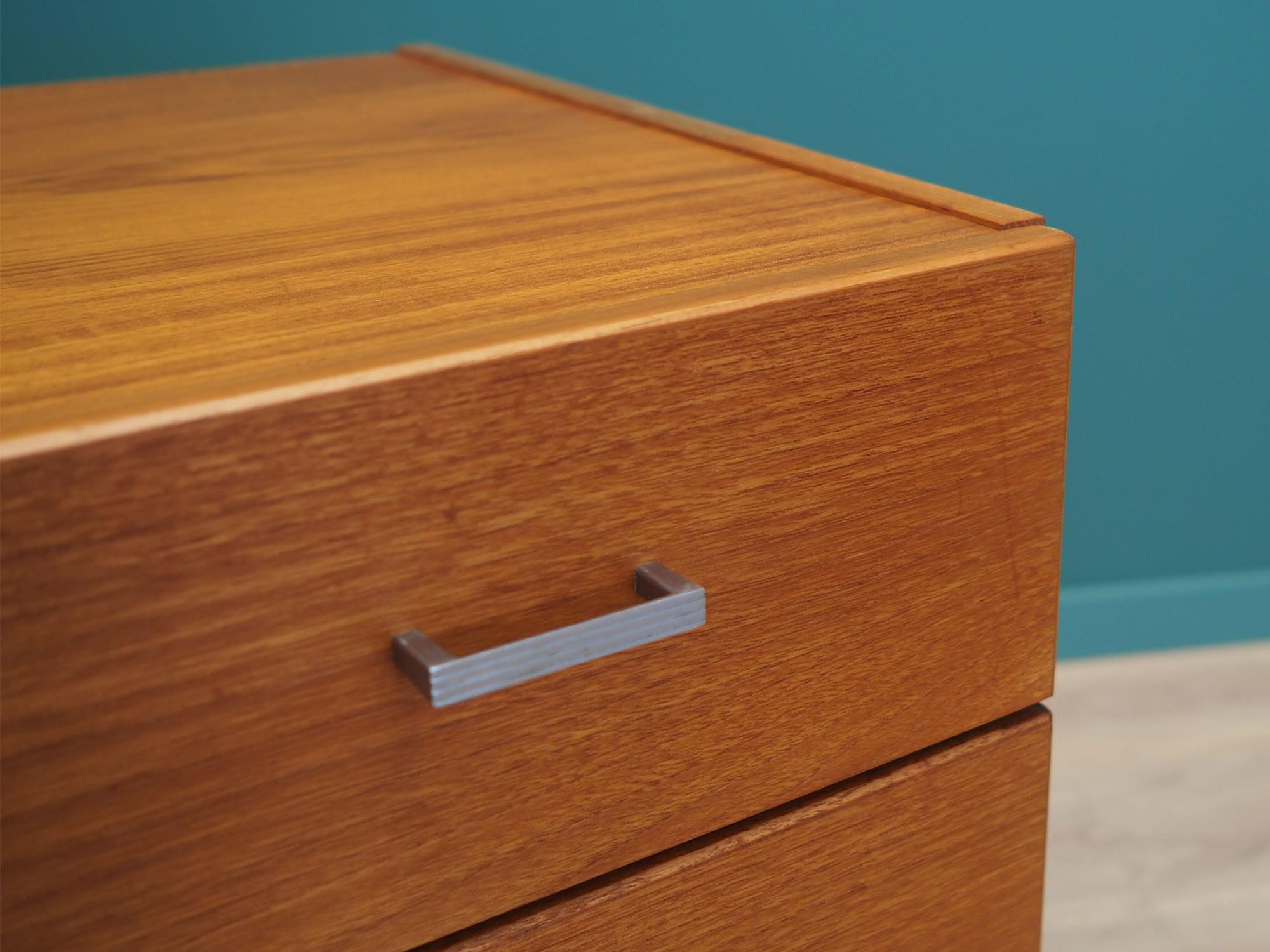 Vintage chest of drawers teak brown 1990s 10