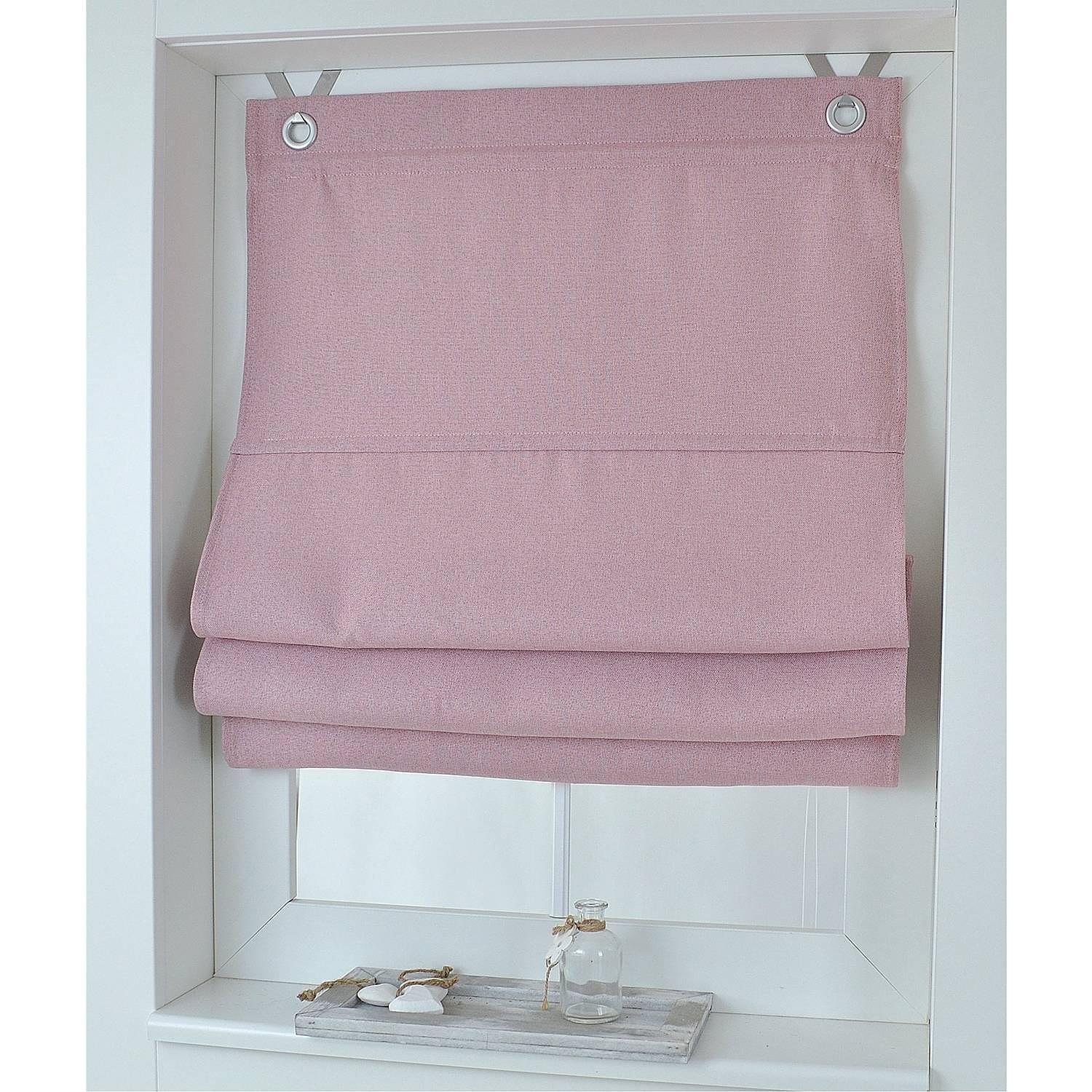 Ösenrollo Bessy I Polyester Rosa 100 x 130 cm 2