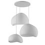 3-Flammig Wabi Sabi Ashveils Pendelleuchte Weiß 6