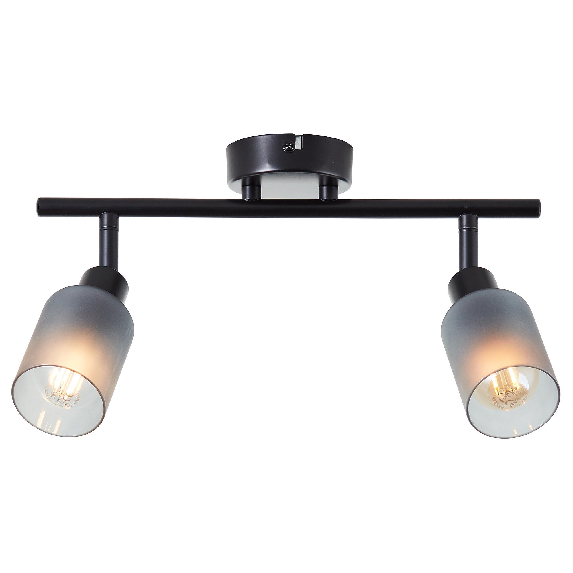 Deckenleuchte Loralie Rauchglas Schwarz 2