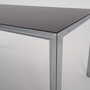 Vintage Table Aluminum Grey 1980s 8