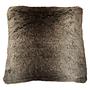 Bosie Lamina Mocha Ombre Square Fur Pillow 1