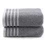Mayra Bath Towels Cotton Grey 1