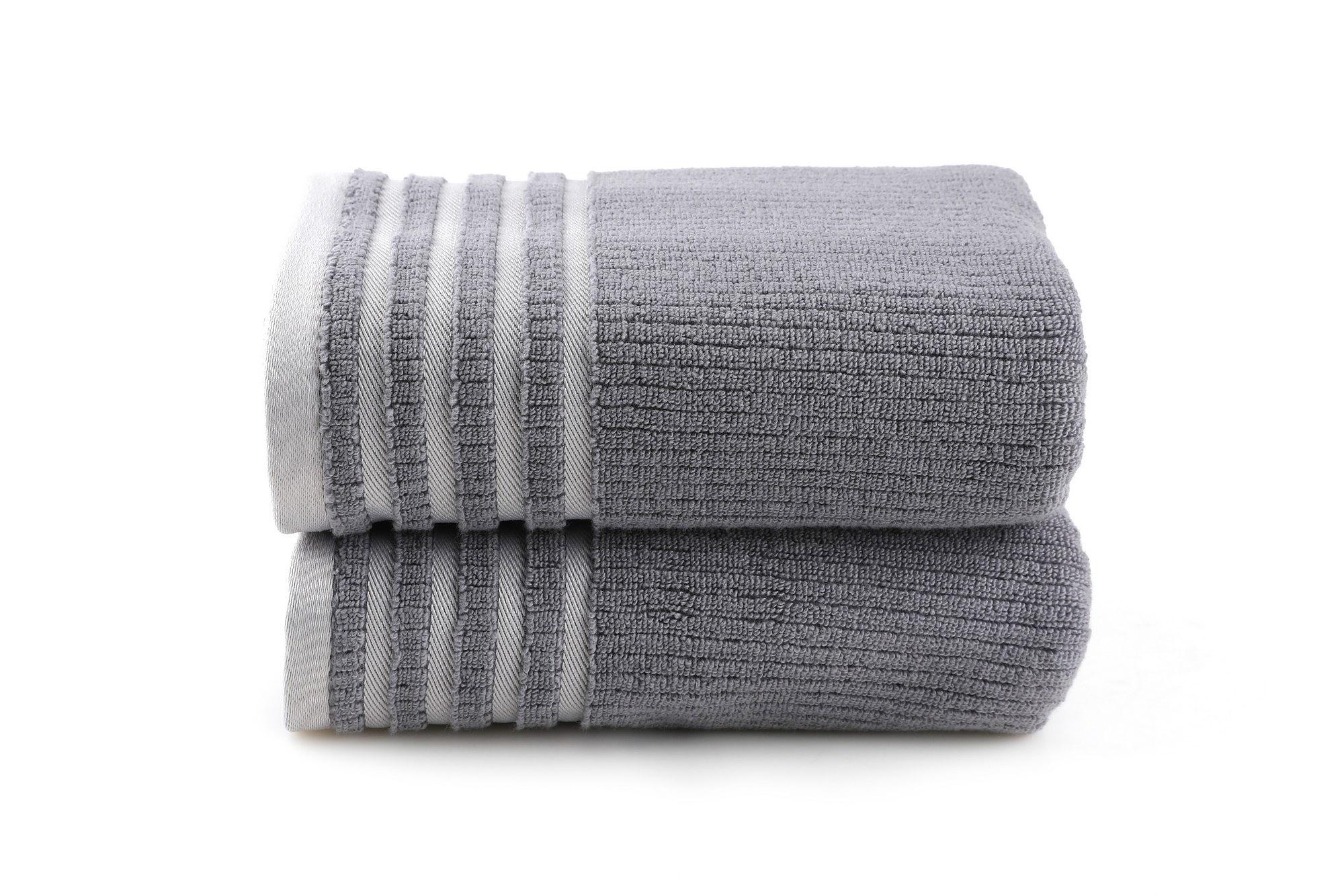 Mayra Bath Towels Cotton Grey 1