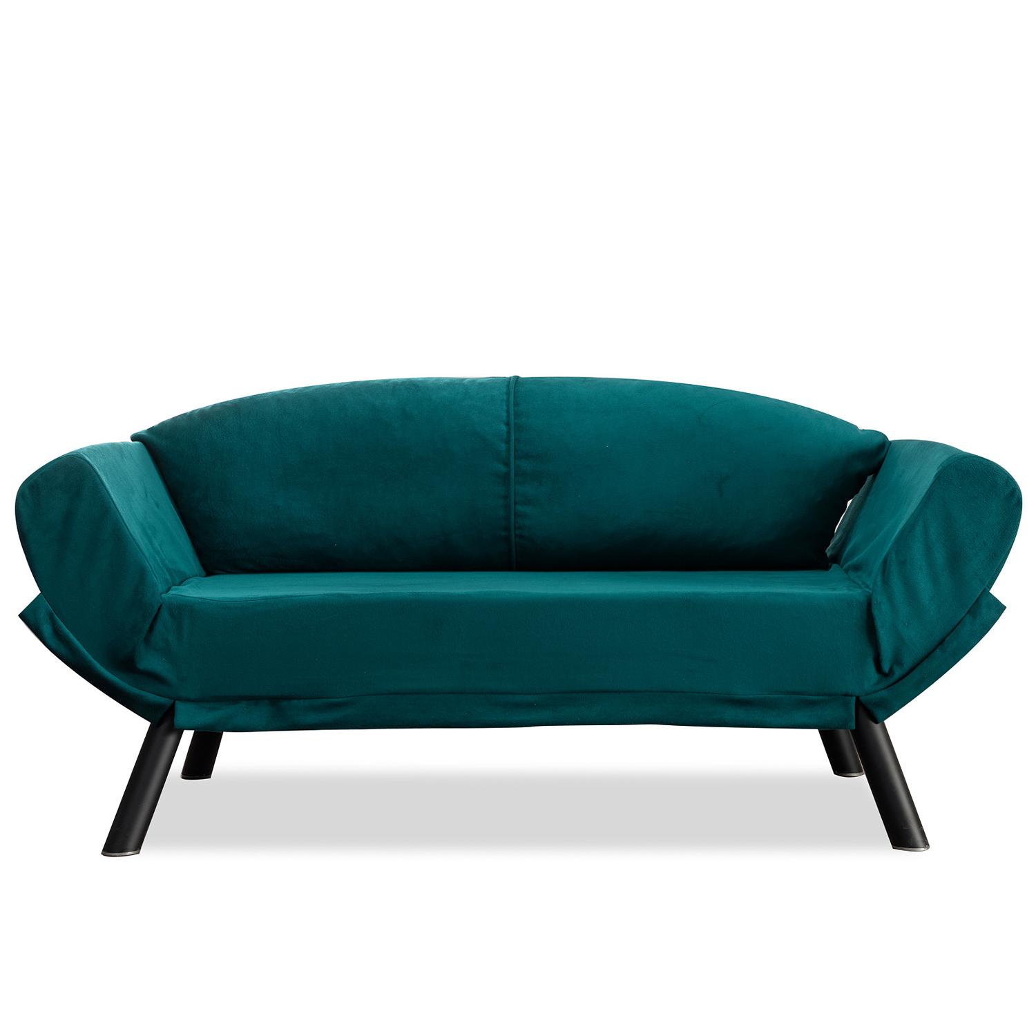 Genzo Sofa bed 2-seater Petrol Blue 0