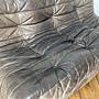 Togo Sofa 3-Sitzer Leder Schwarz 6