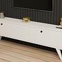Paris Lowboard Holzfurnier Weiß 4