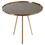 Corra Gold Finish Spiegelplatte Beistelltisch
 3