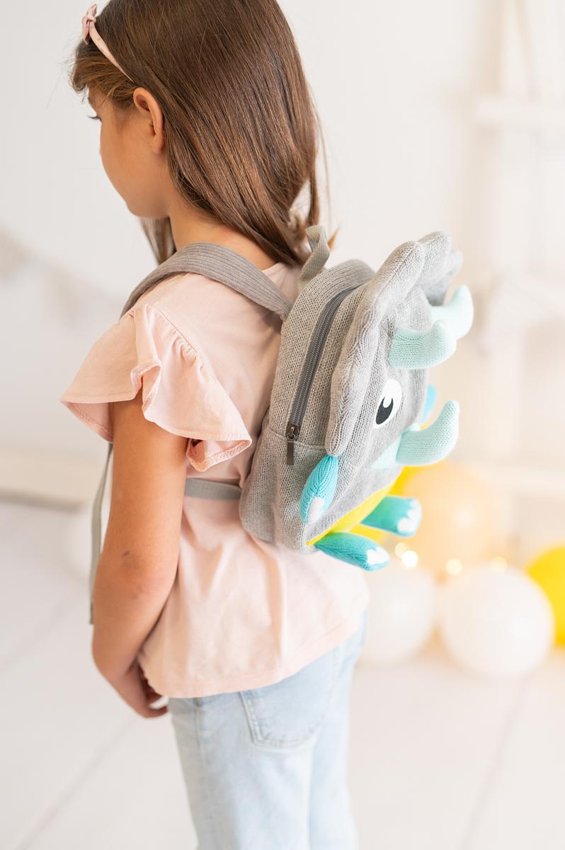 Dino Rucksack Baumwolle Blau 1