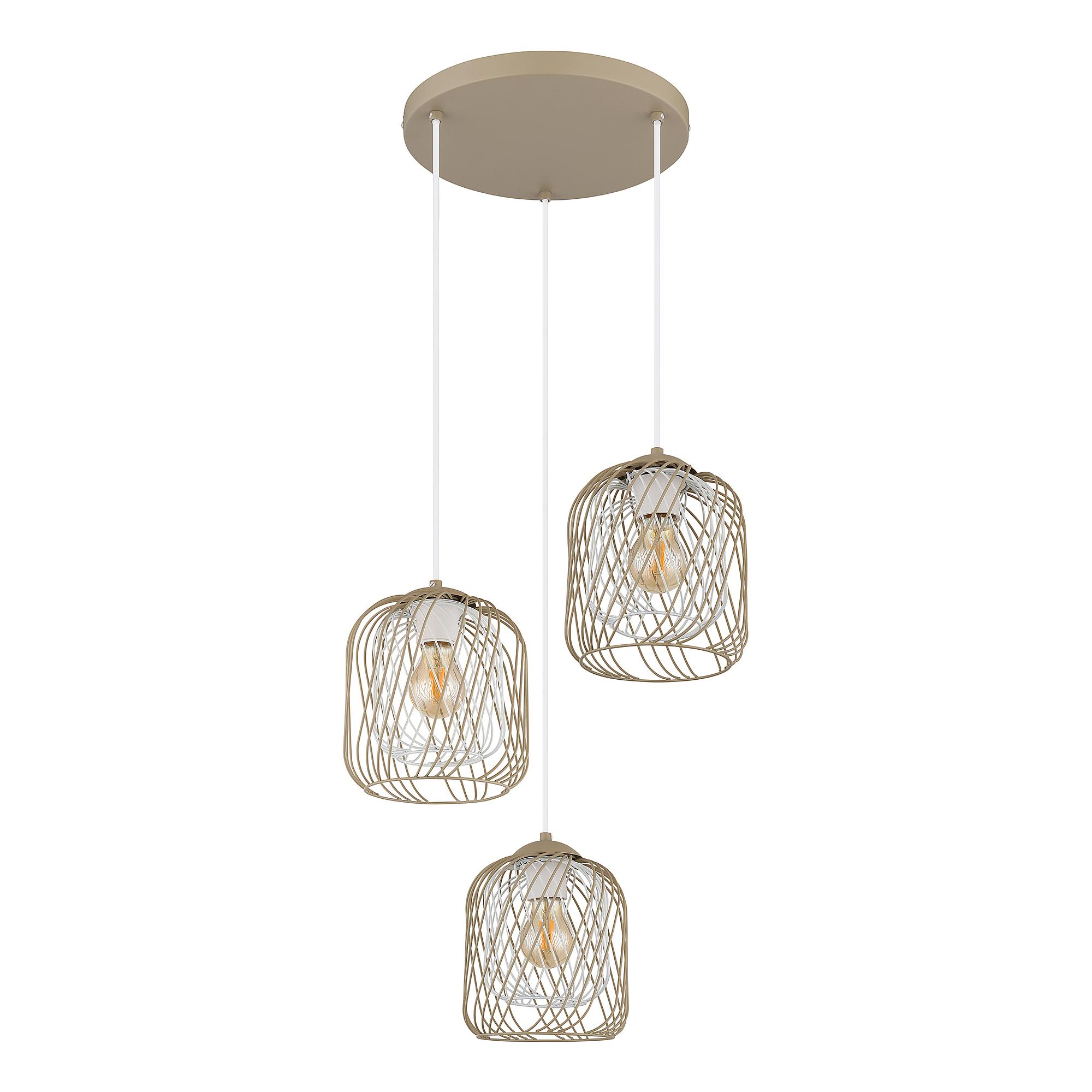 3-Flammig Dichti Typ B Pendelleuchte Eisen Beige 4