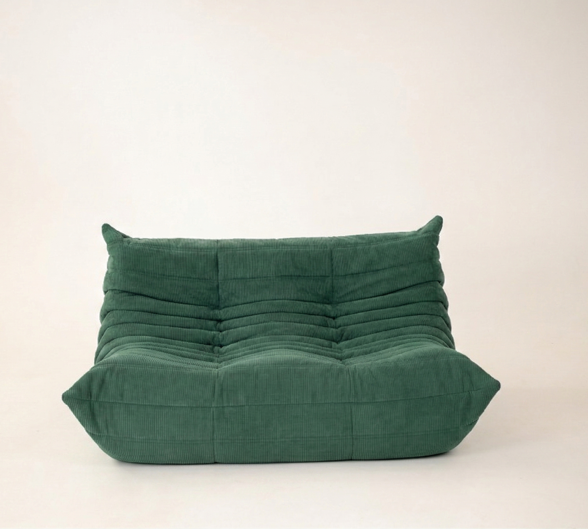 Togo Set lounge 5 pezzi velluto a coste corallo 2