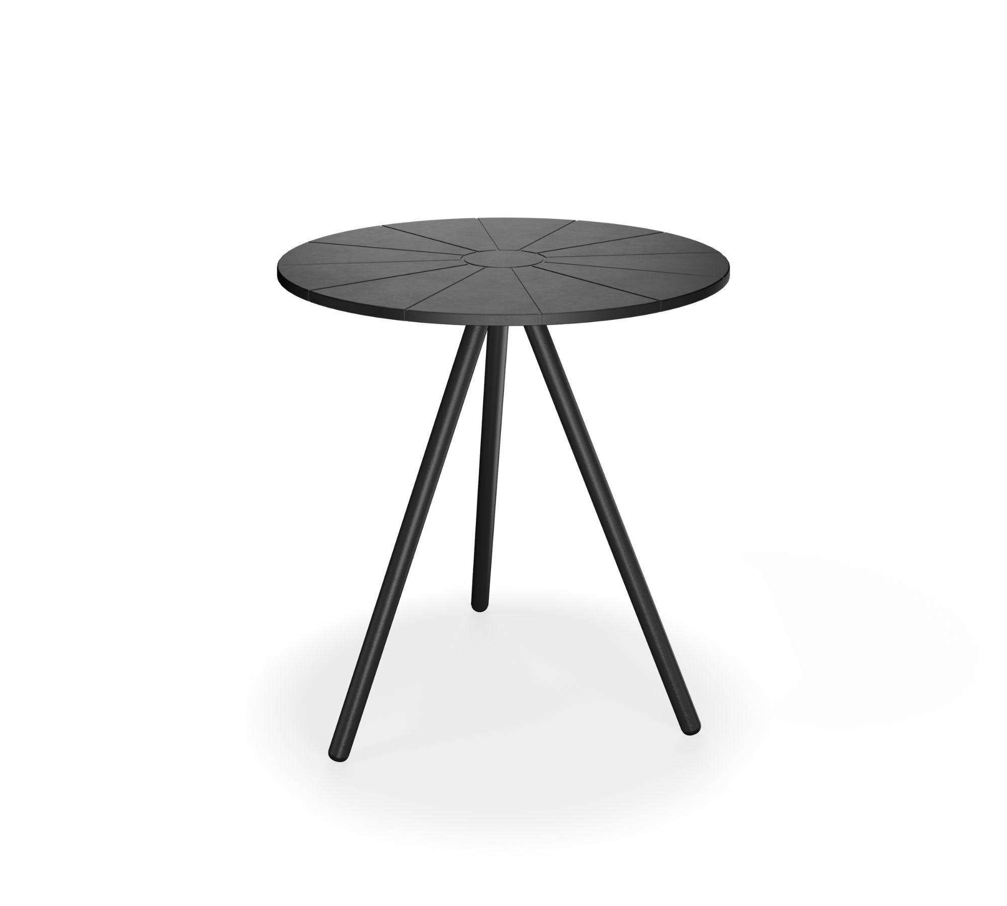 NAMI Café-Tisch Stahl Pulverbeschichtet Schwarz 0