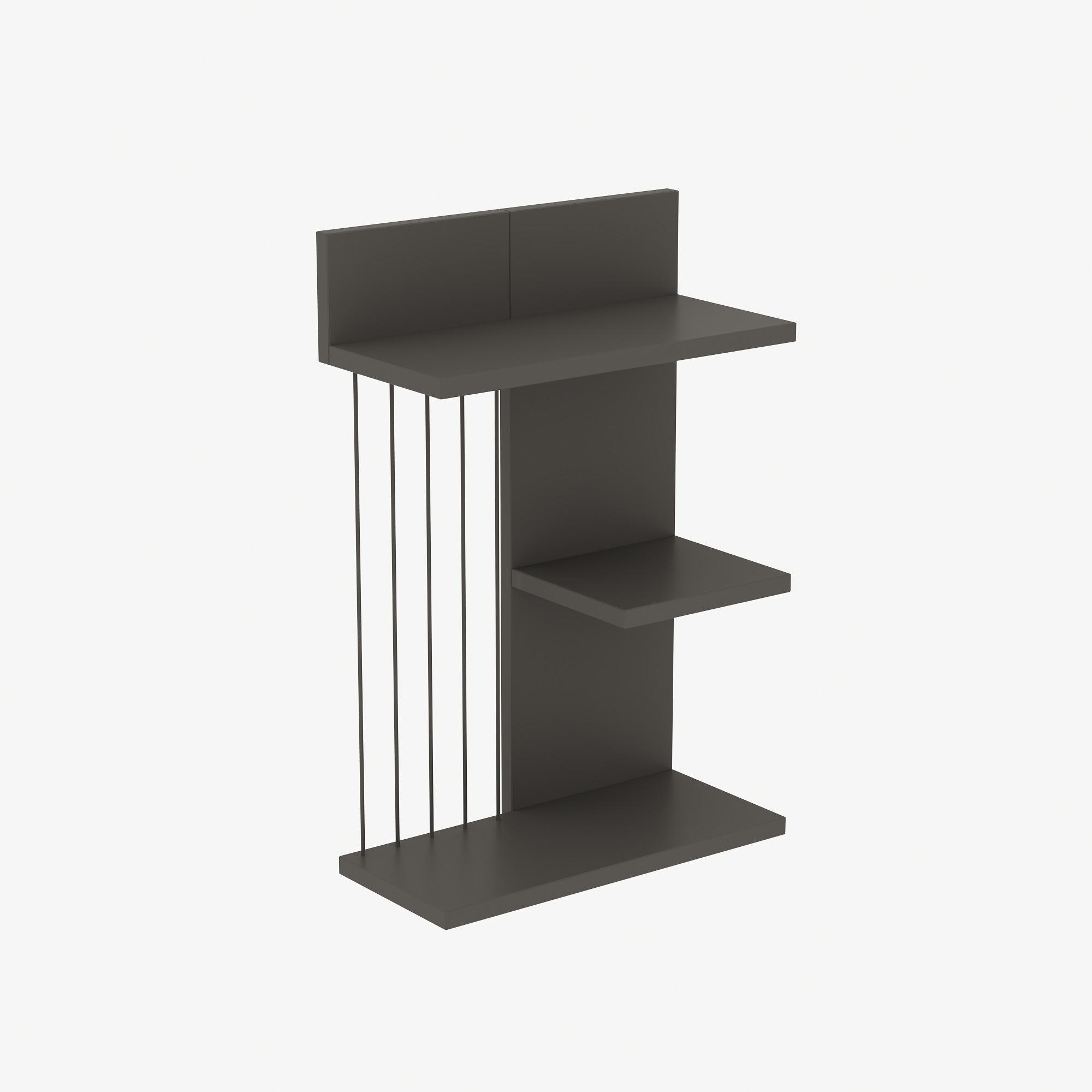 Kinik Wall shelf Wood veneer Anthracite 2