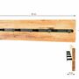 Coat rack oak wood metal black 5