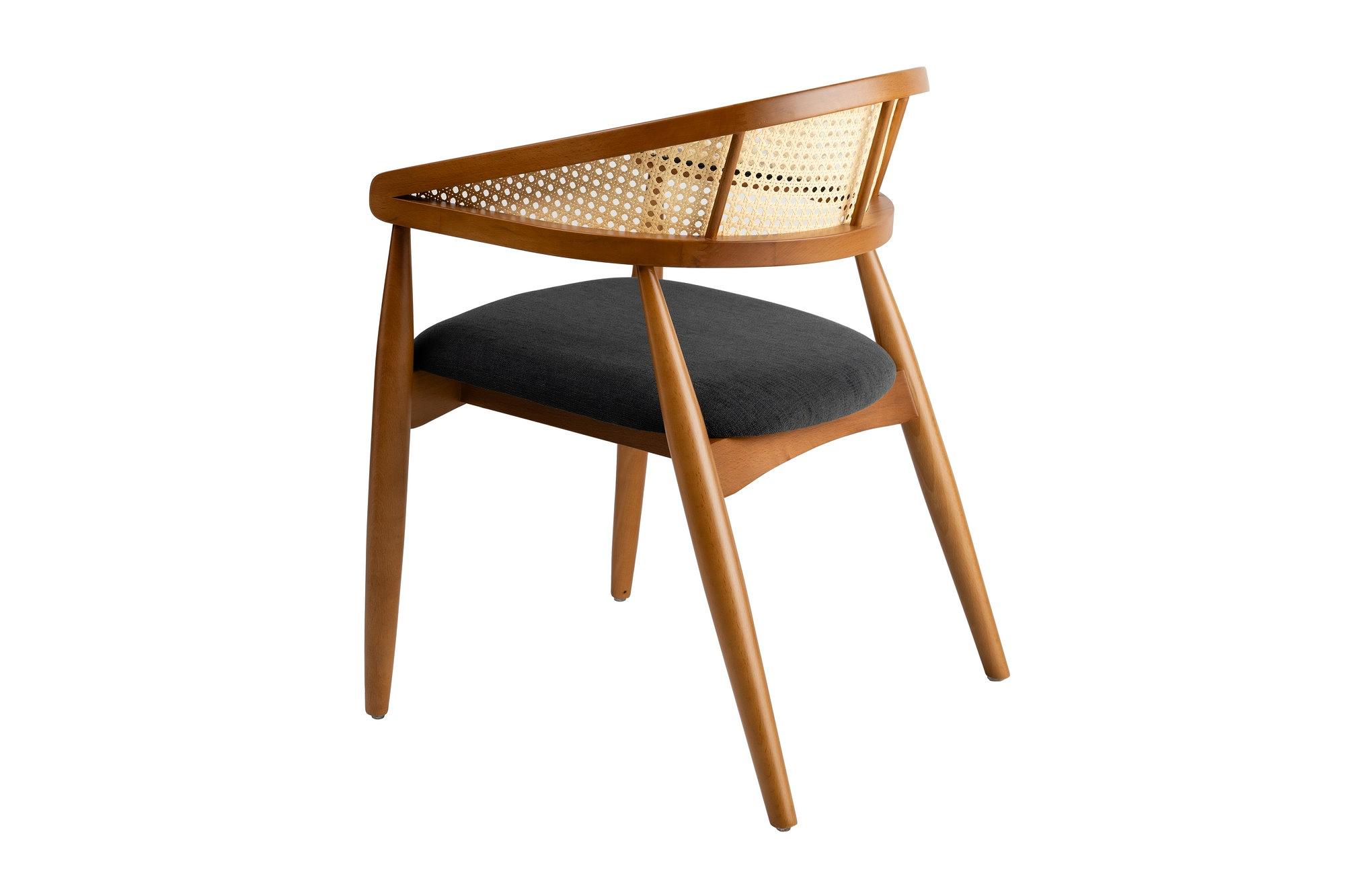 Lima Armlehnstuhl Holzfurnier Grau 4