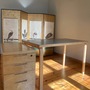 Vintage Alvar Aalto L-leg Schreibtisch & Rollcontainer Natur 2