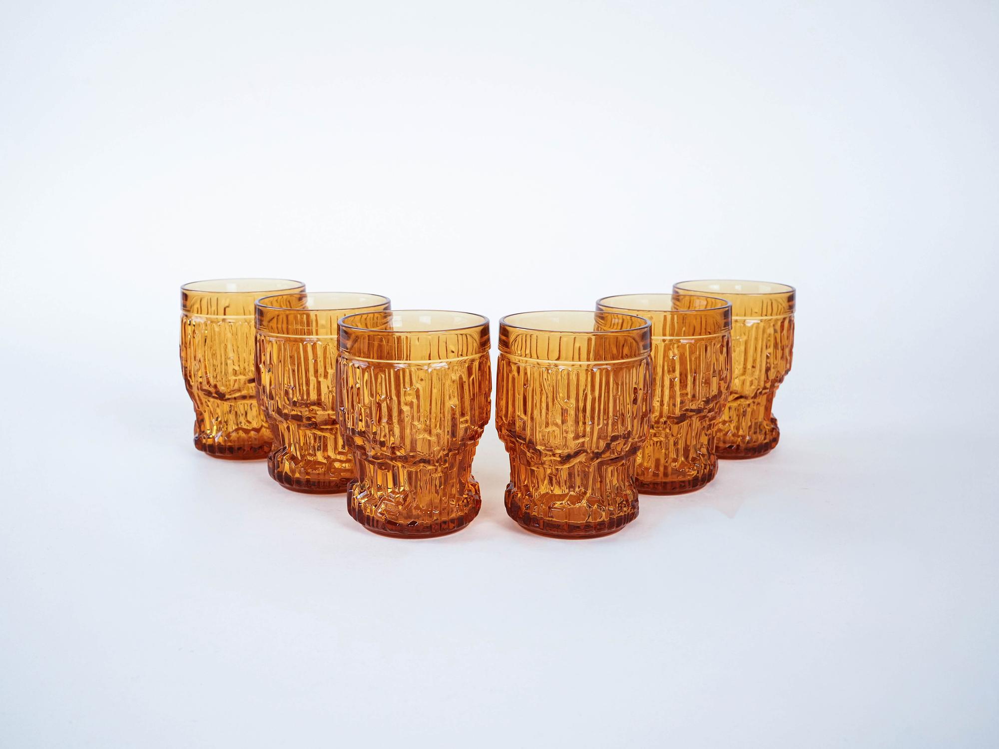 Brillen-Set Glas Transparent 1960er Jahre 2