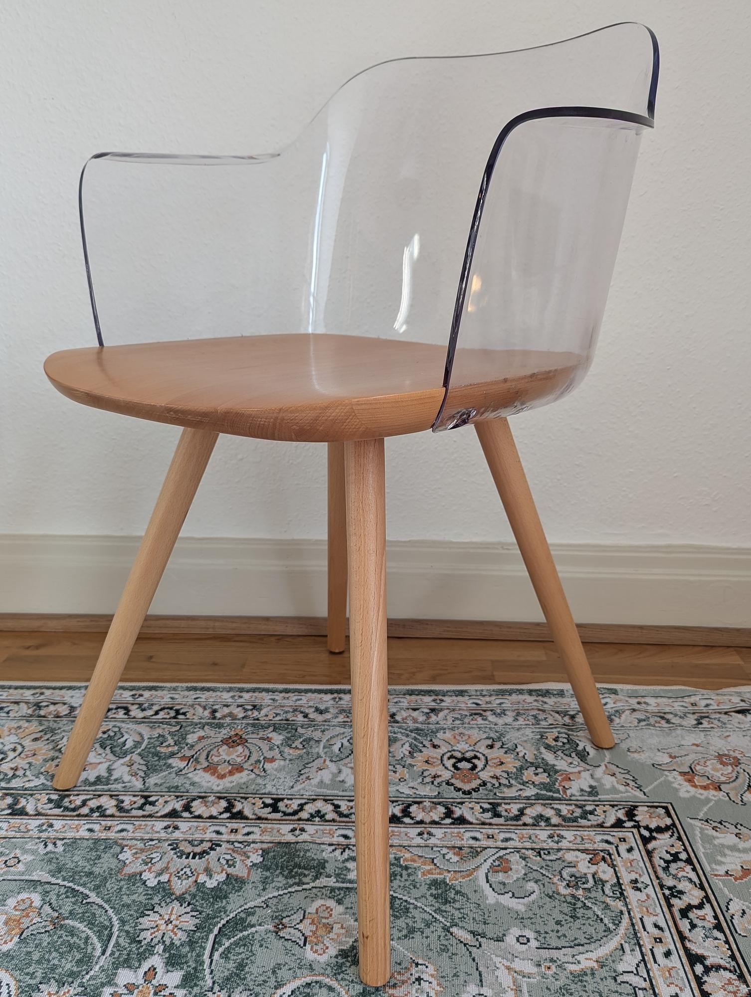 Bjorg 2x Armlehnstühle Buche Transparent 1