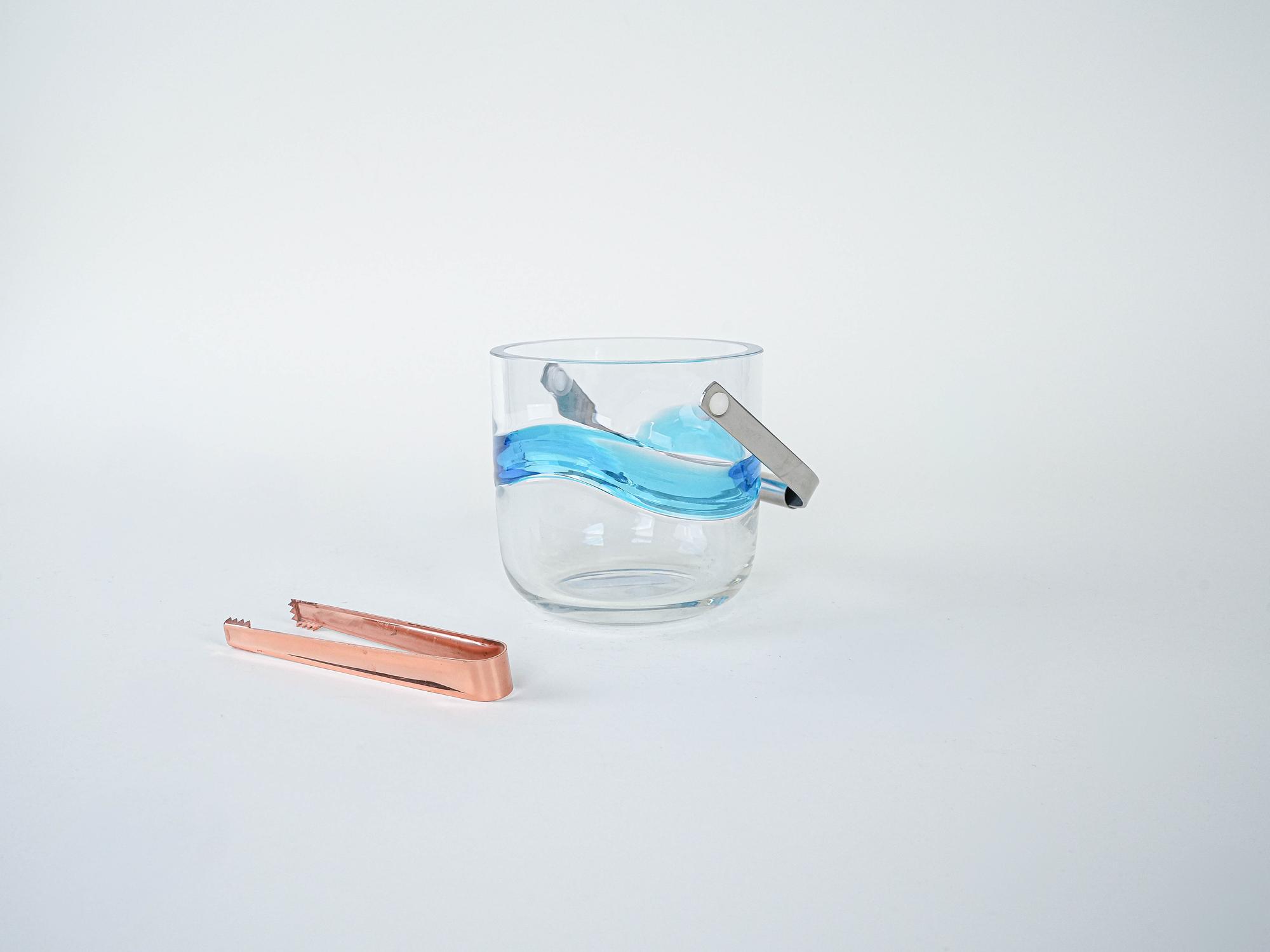 Eiswürfelbehälter aus Glas 1970er Jahre 1