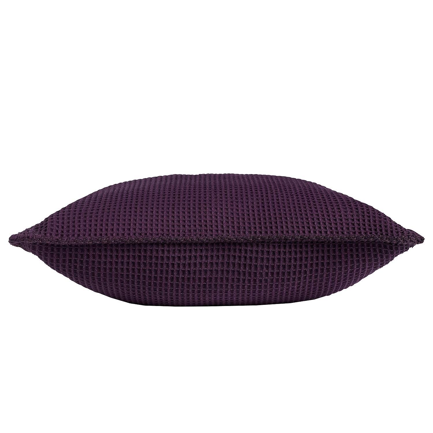 La Diva Maison Kissenbezug Waffelpique Brombeere 50 x 50 cm 0