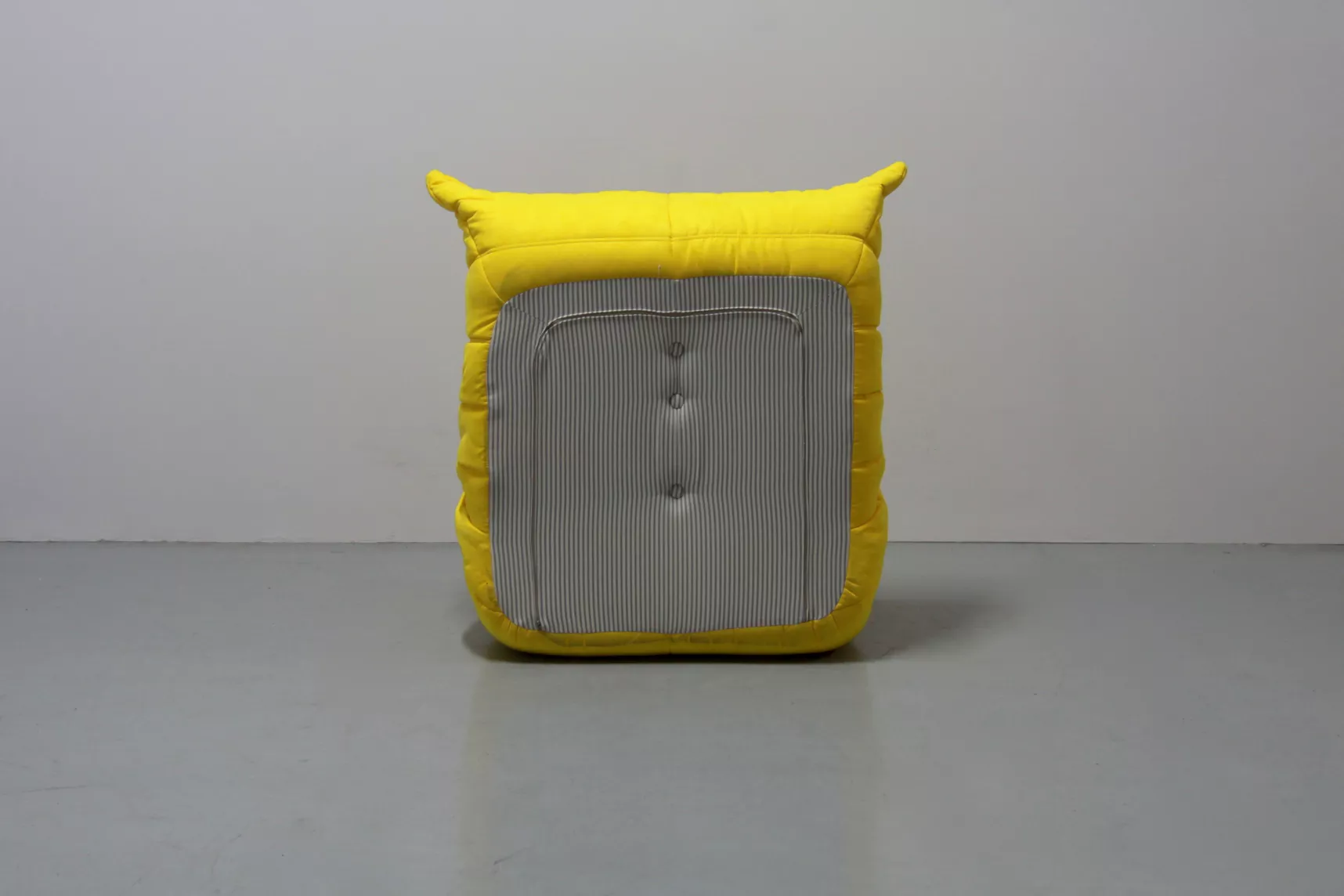 Set Lounge Togo 3 pezzi Tessuto Giallo limone 5