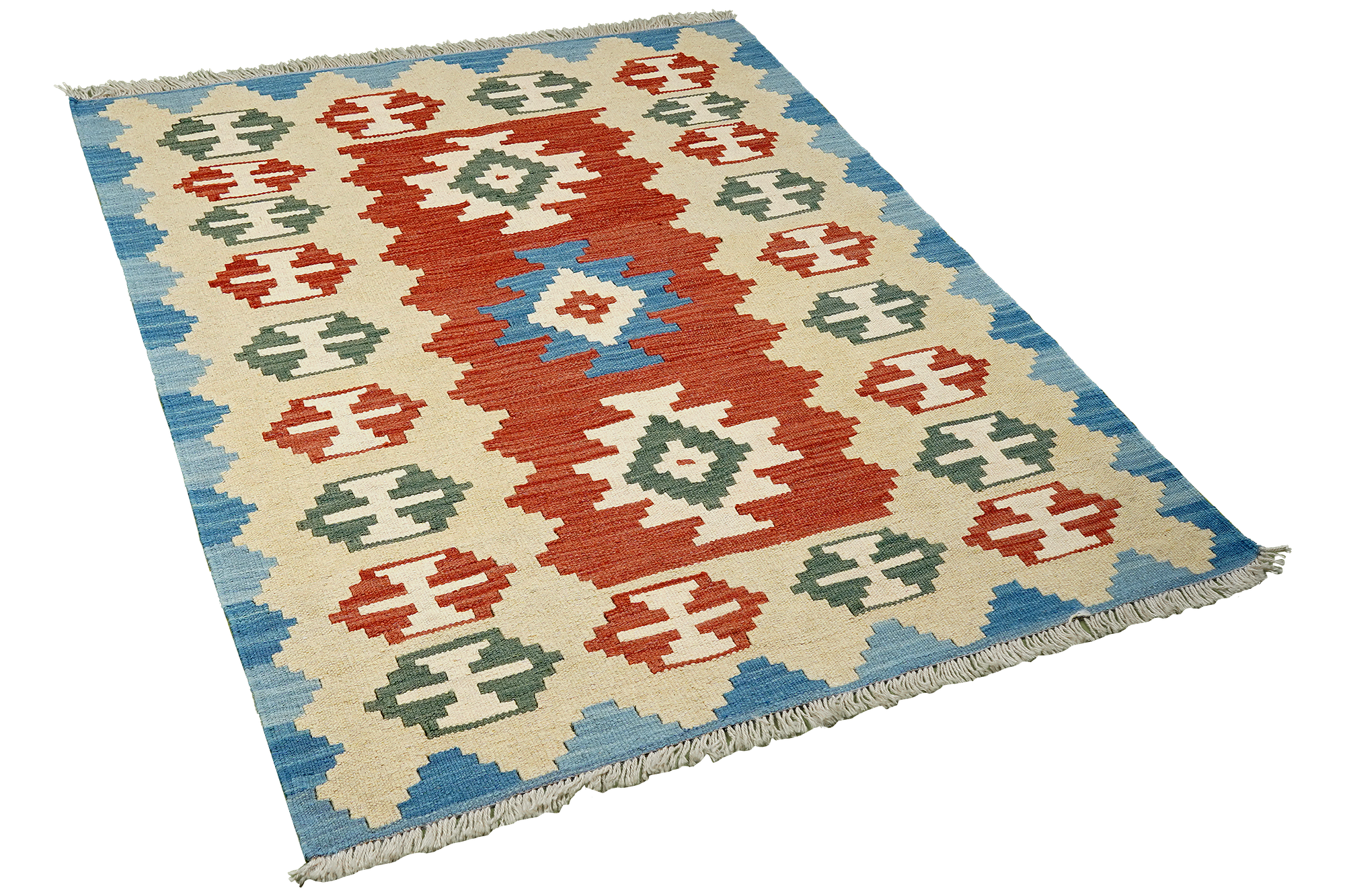Kilim Gashgai Teppich Mehrfarbig 2
