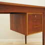 Schreibtisch Holz Braun 1960er Jahre  9
