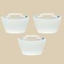 3x Wall flower pot with self-watering White 1