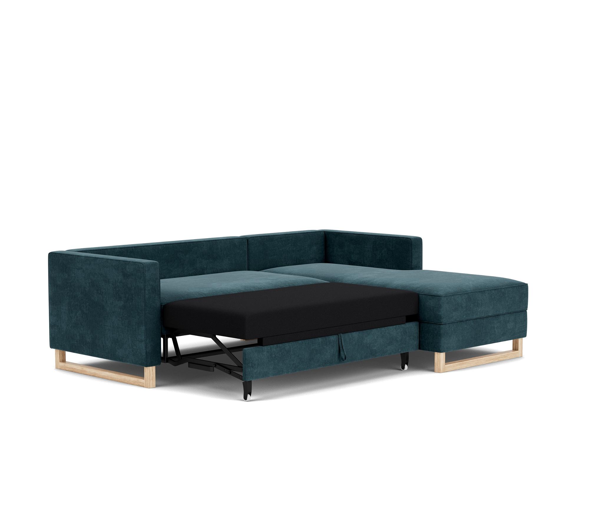 Madison sofa bed chaise lounge Right Danny Dusty Blue 3
