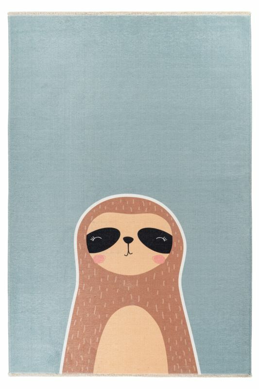 Greta Teppich Sloth Baumwolle Mehrfarbig 115 x 170 cm 3