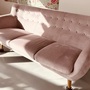 Anne Sofa 3-Sitzer Velour Lux Vintage Rosa 2