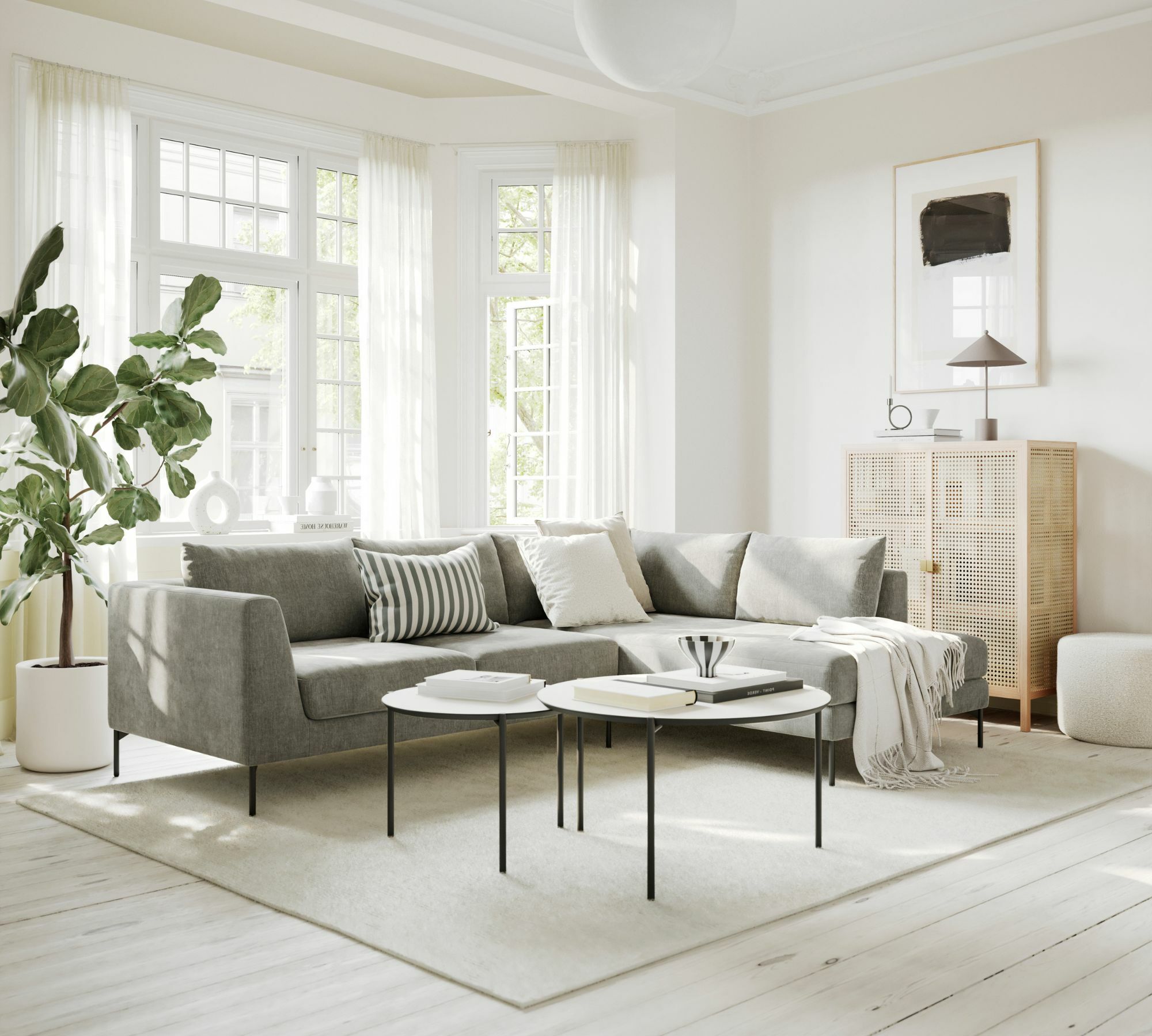 Noa Ecksofa Rechts Planet Grey Green 0