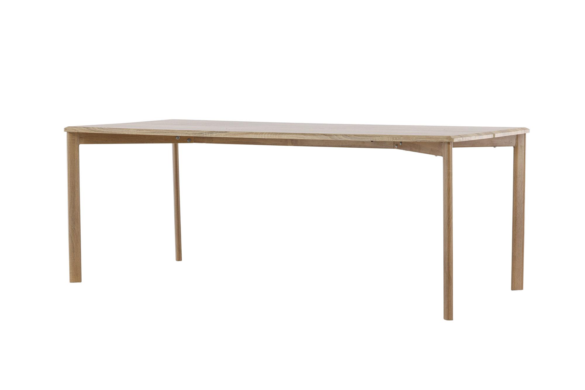 Damon  Dining table  MDF Veneer Whitewash 200×75cm 1
