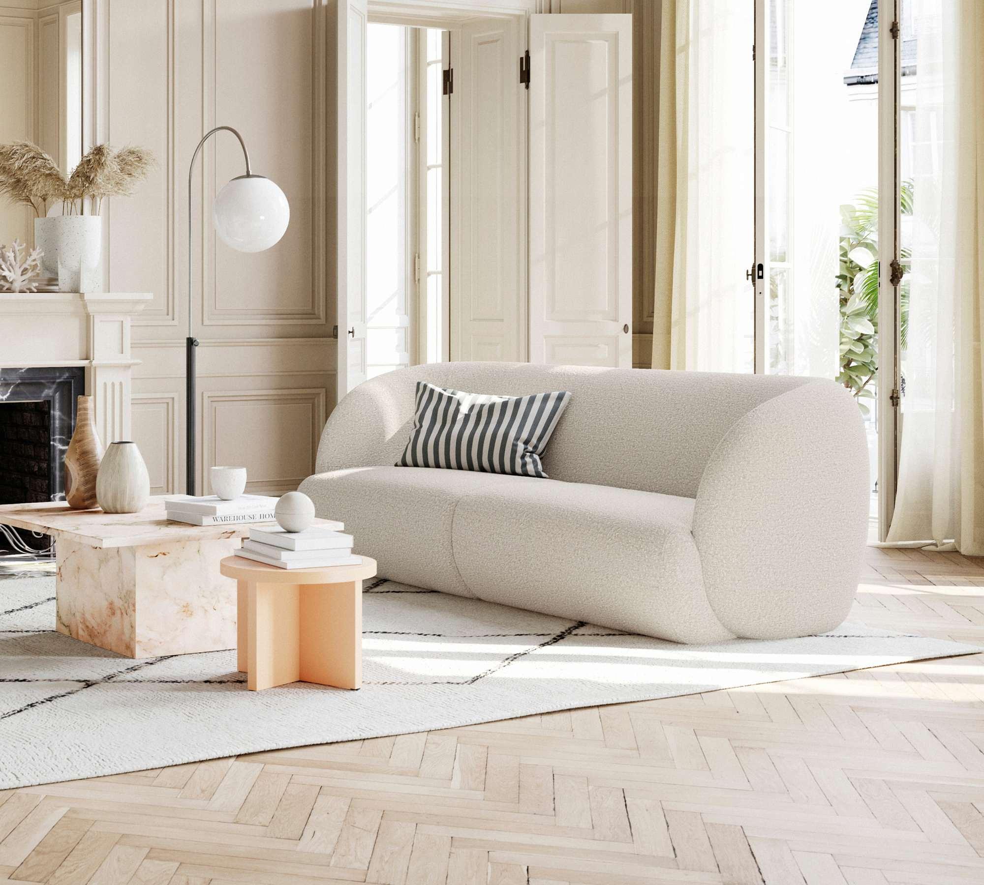 Design-Award-Winning Paula Sofa 3-Sitzer Maya Cream 4