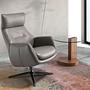 Poltrona 5092 Girevole Pelle Grigio 0