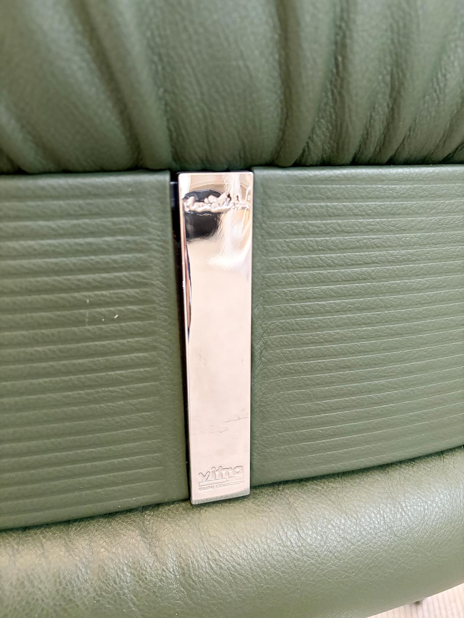 Office chair Leather Dark Green 1