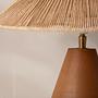 Table lamp Ina Ceramic Brown 35x35x38 cm 2